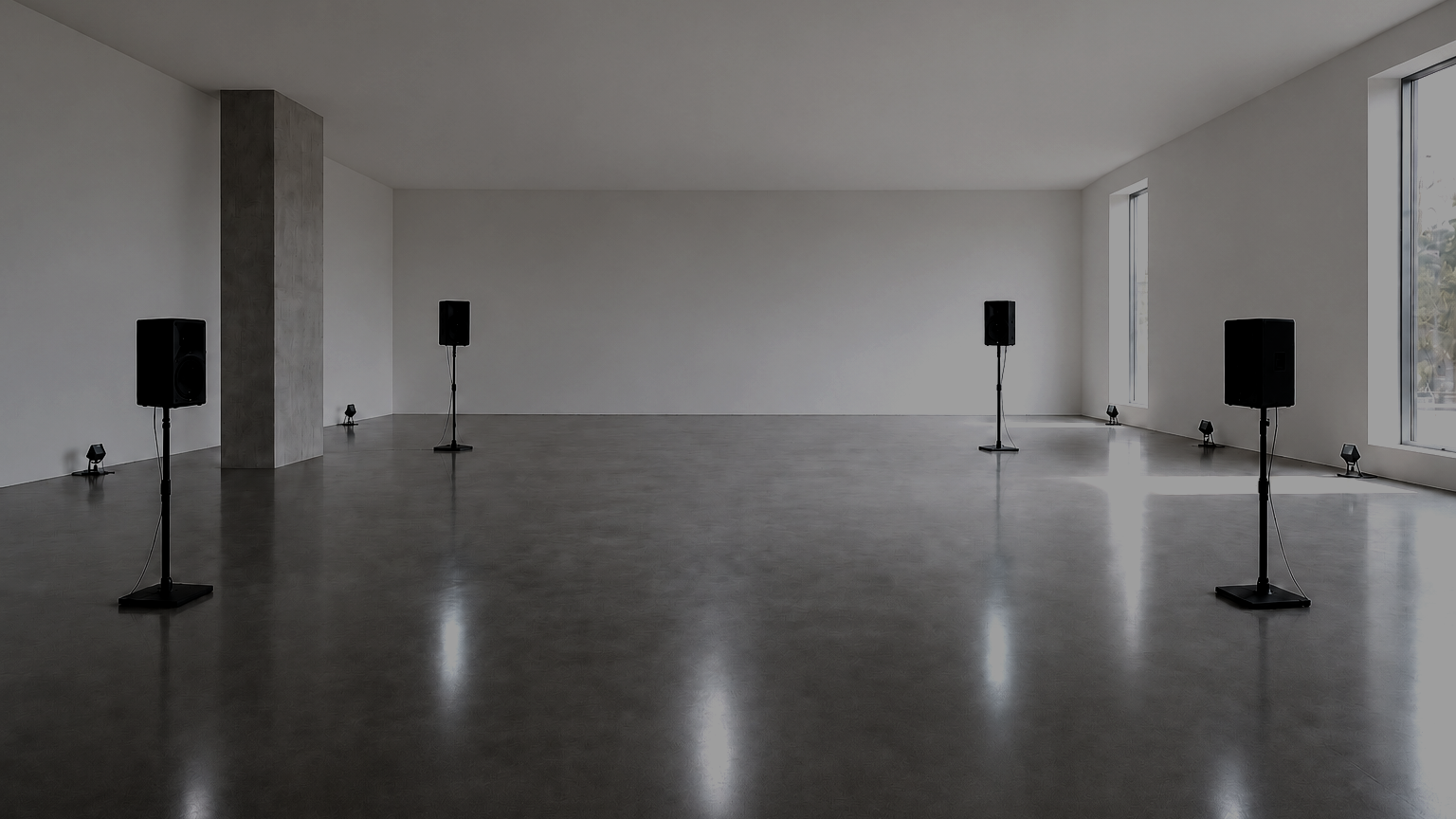 Immersive multichannel sound installation by sound artist Guillaume Chappez